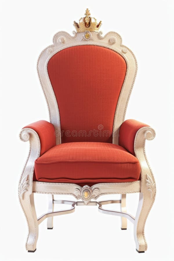 Throne Chair Isolated. 3D Rendering Stock Illustration Illustration