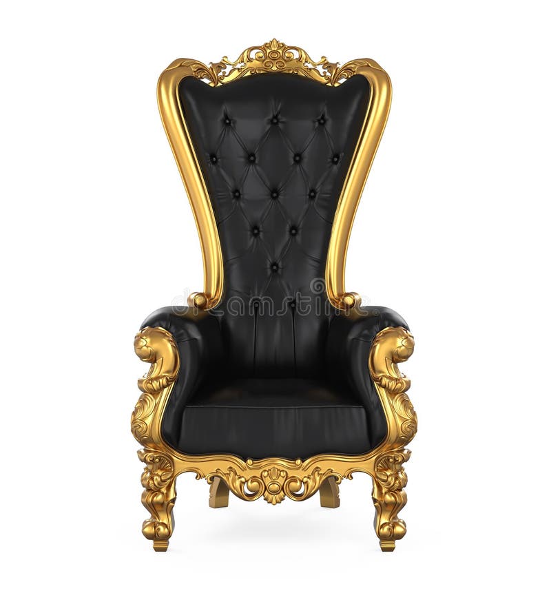 Throne Chair Isolated stock illustration. Illustration of queen - 201999606