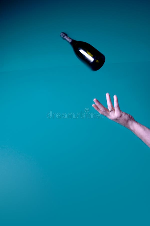 Throwing a bottle stock photo. Image of club, drink, expertise 58074