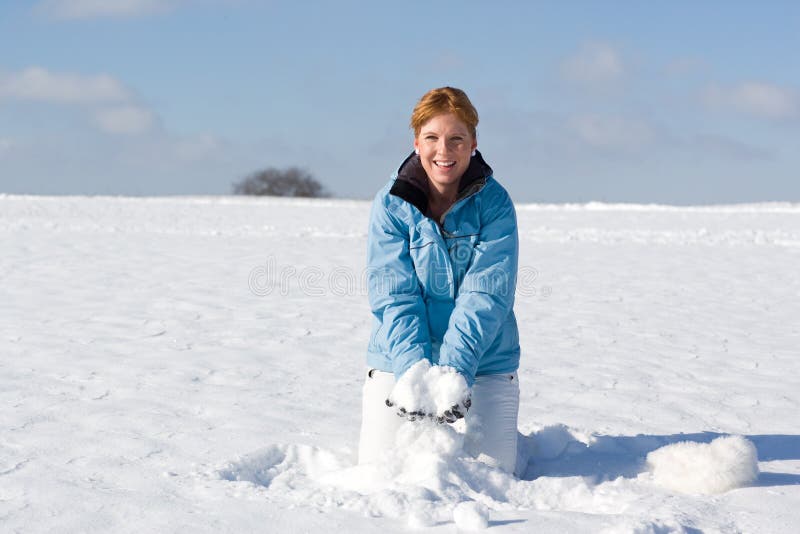 Throwing Snow Picture. Image 3870285