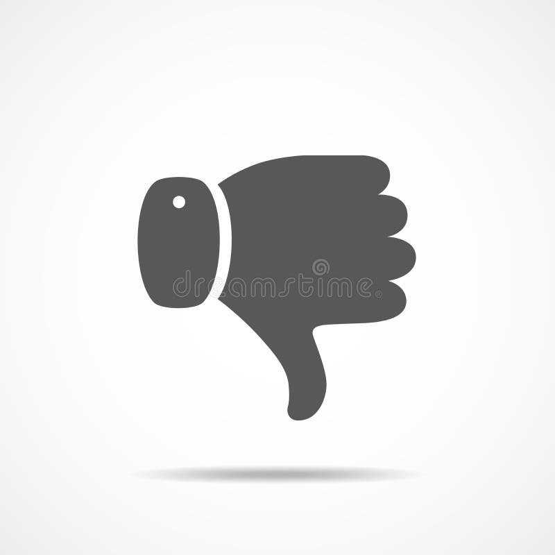 Thumb Down Icon. Vector Illustration. Stock Illustration Illustration
