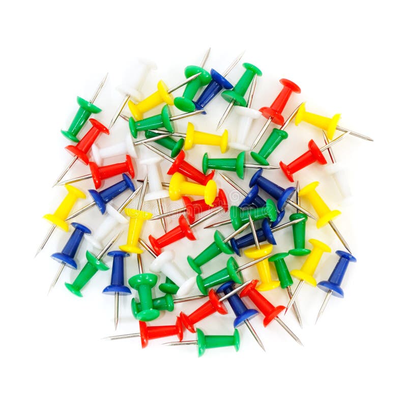 Thumbtacks stock image. Image of shadow, green, closeup 11416891