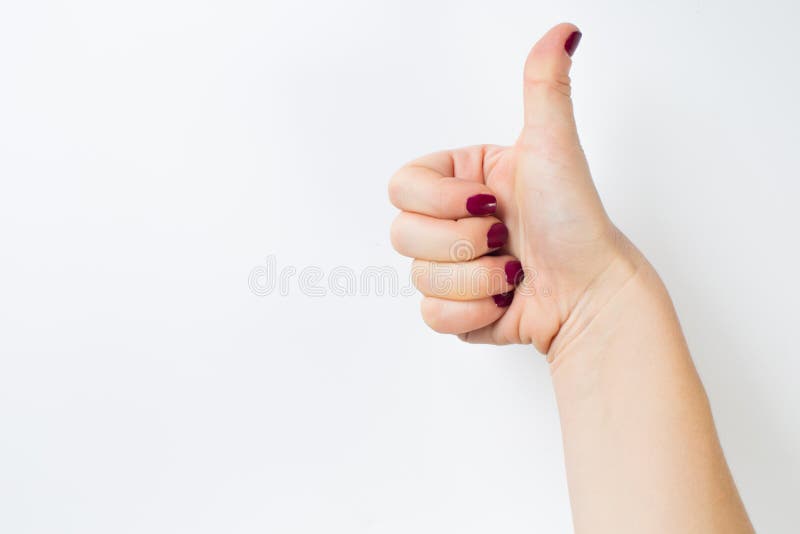 Thumb up hand sign. woman hand showing thumb up, like, good, approval, acceptance, okay, ok, positive hand gesture stock images Thumb up hand sign. woman hand showing thumb up, like, good, approval, acceptance, okay, ok, positive hand gesture stock images