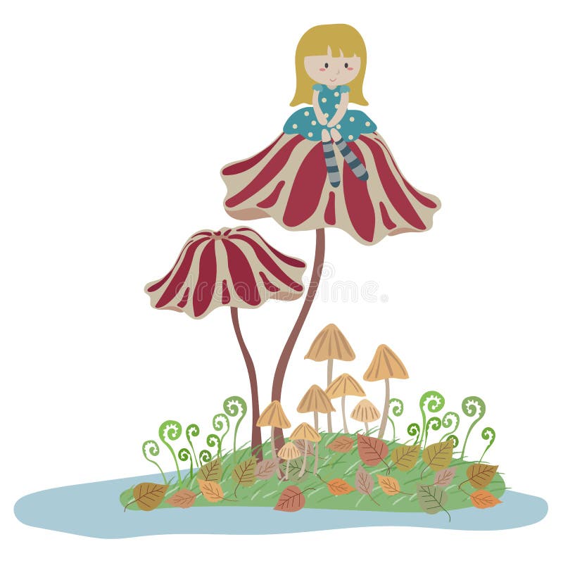 Thumbelina stock vector. Illustration of sweet, pastel - 140559268