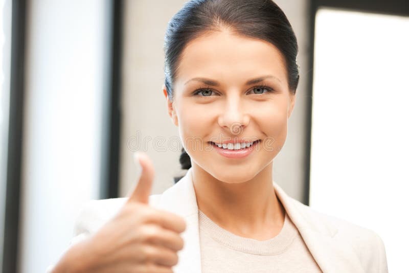 Thumbs up stock photo