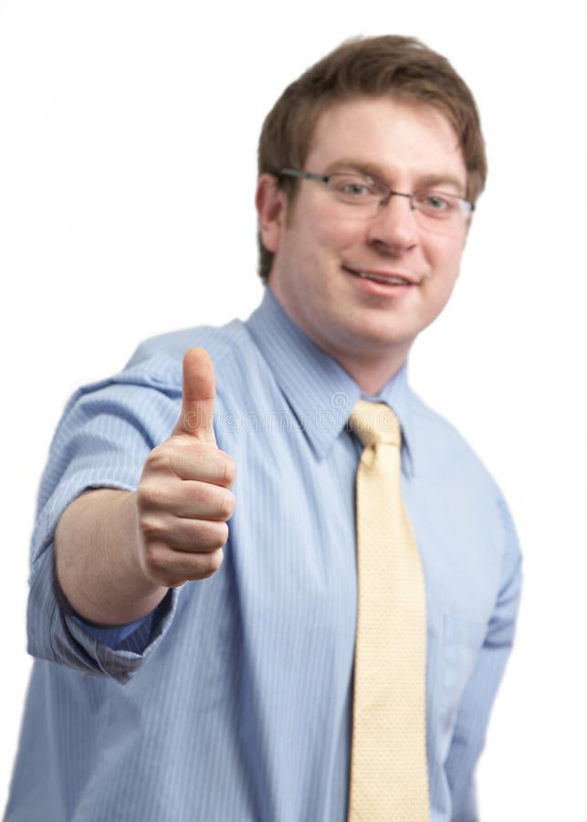 Casual guy thumbs up stock photo. Image of business, hands 1257878