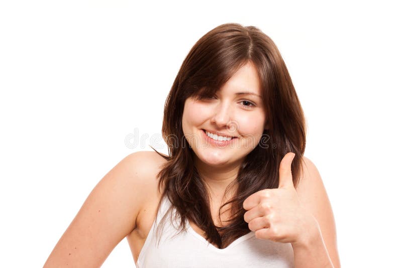 Thumbs up isolated
