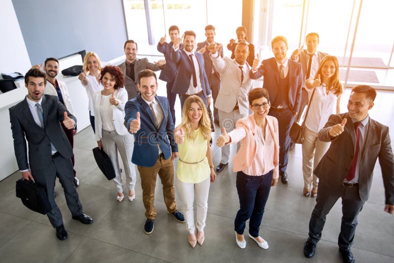Download Thump up team stock image. Image of attractive, partners - 78701647