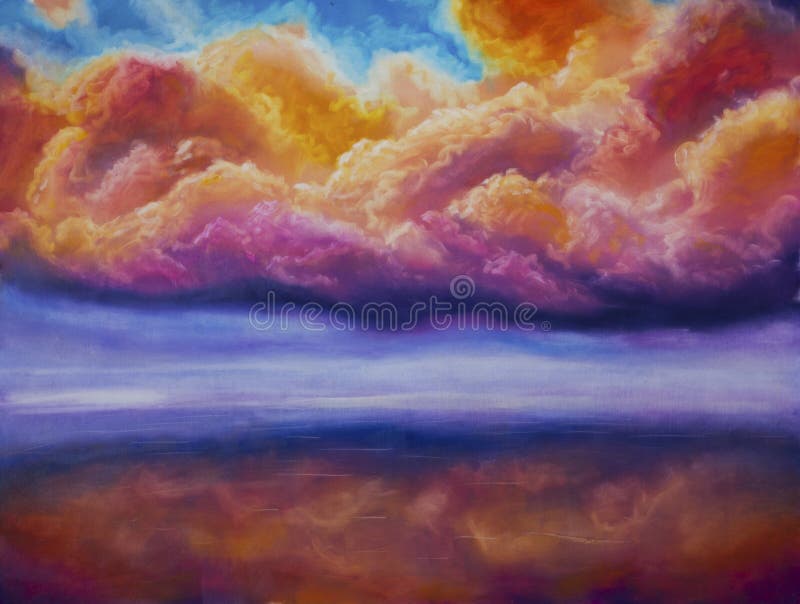 Thunder clouds stock illustration. Illustration of clouds 84601962