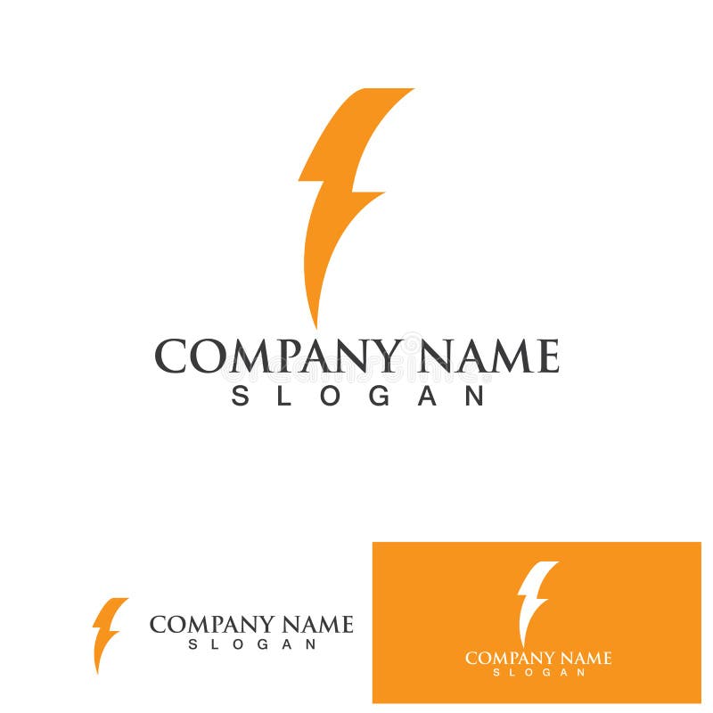Thunderbolt Logo and Symbol Vector Stock Vector Illustration of powerful, icon 253197662