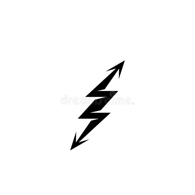 Thunderbolt Logo Template Vector Icon Illustration Stock Vector Illustration of identity, fast