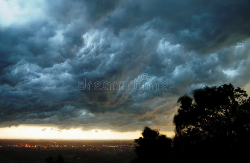 Thunderstorm clouds