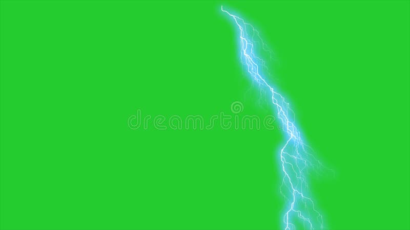 Lightning Strike on Green Screen Stock Footage - Video of night, bright