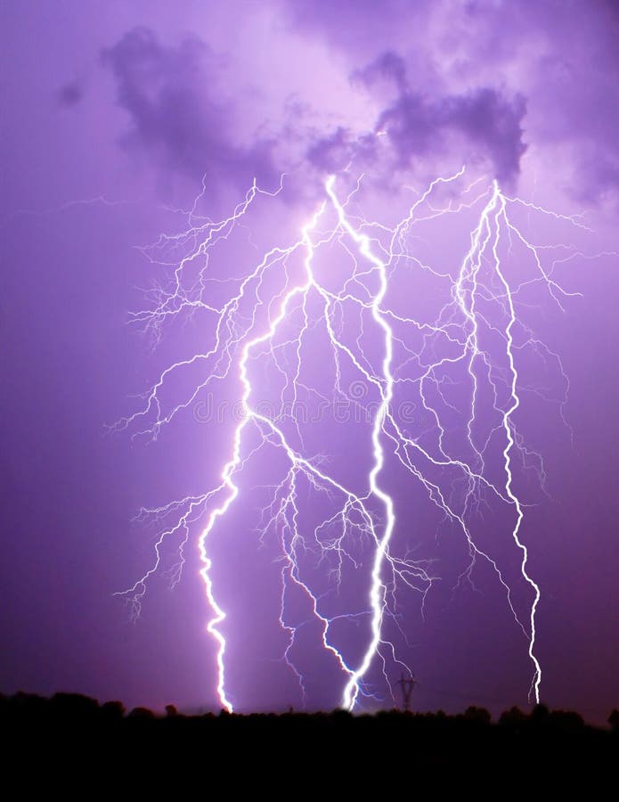 Thunderstorm royalty free stock images