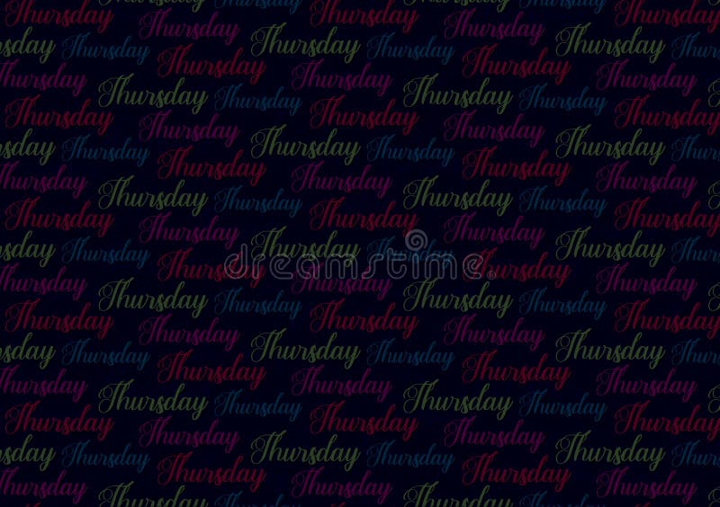 Tuesday Text Pattern for Wallpaper Use Stock Illustration - Illustration of  color, background: 164065837