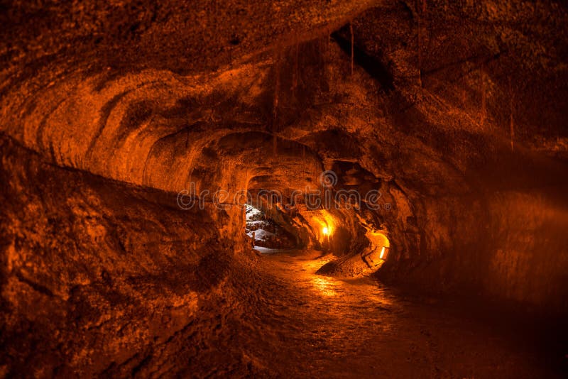 The Thurston Lava Tube in Hawaii Volcano National Park, Big Island