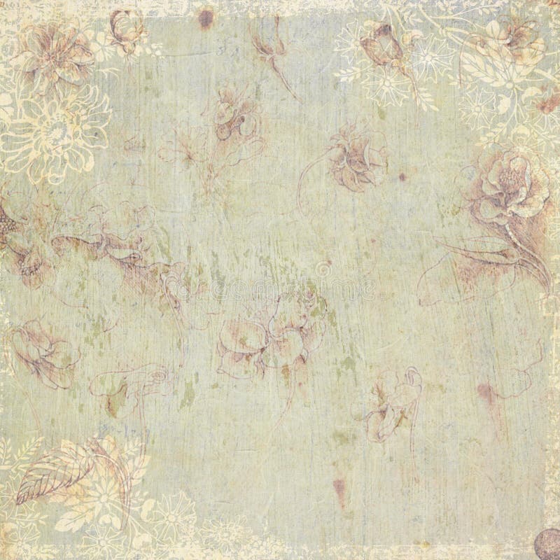 Thème antique floral de fond de cru Thème antique floral de fond de cru