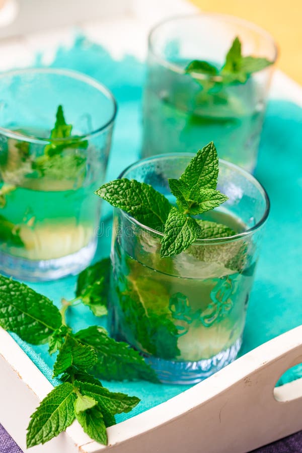 Thé de menthe poivrée photo stock Thé de menthe poivrée photo stock