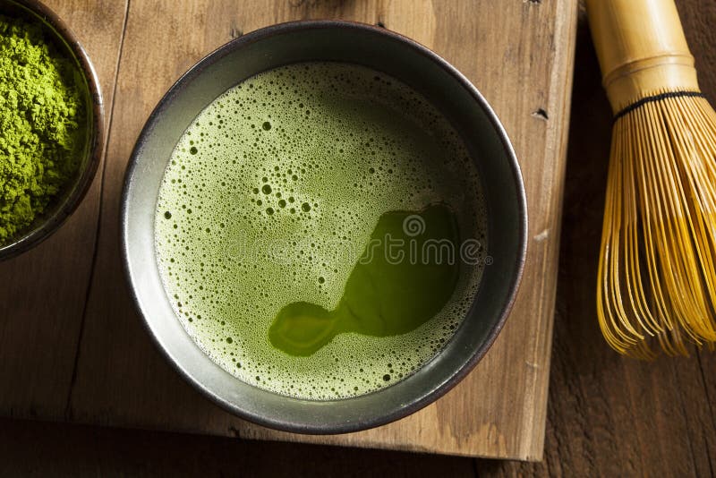 Thé vert organique de Matcha photographie stock libre de droits Thé vert organique de Matcha photographie stock libre de droits