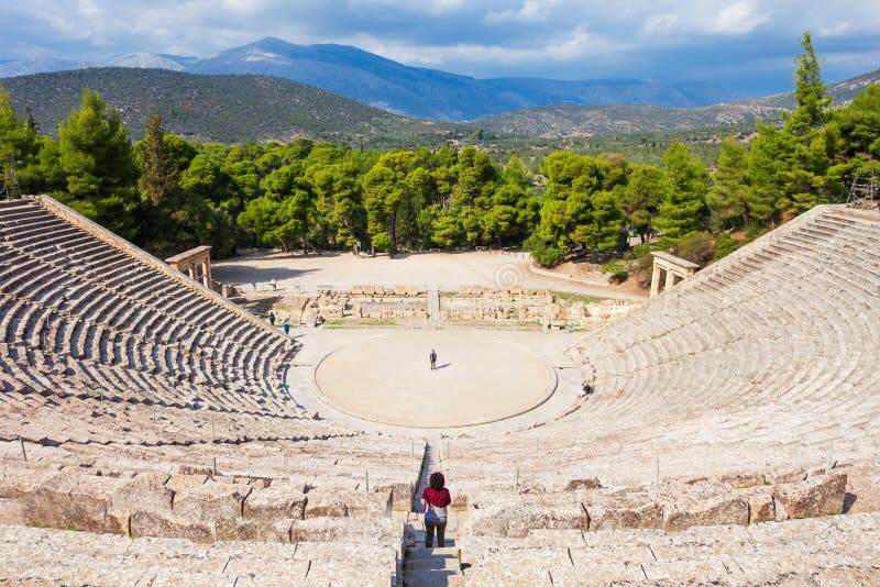 Théâtre antique d'Epidaurus, Grèce images libres de droits Théâtre antique d'Epidaurus, Grèce images libres de droits