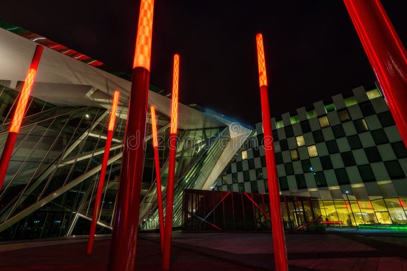 Théâtre d'énergie de Bord Gais, Dublin Ireland photo libre de droits Théâtre d'énergie de Bord Gais, Dublin Ireland photo libre de droits