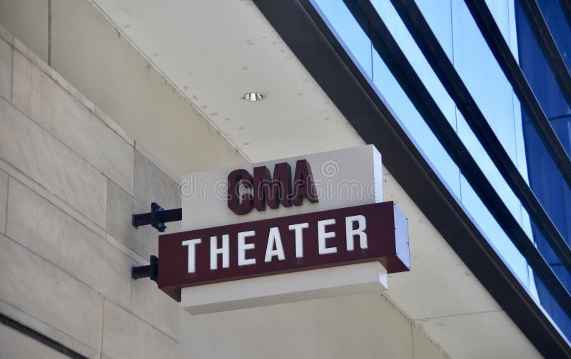 Théâtre Nashville du centre, Tennessee de CMA image stock Théâtre Nashville du centre, Tennessee de CMA image stock