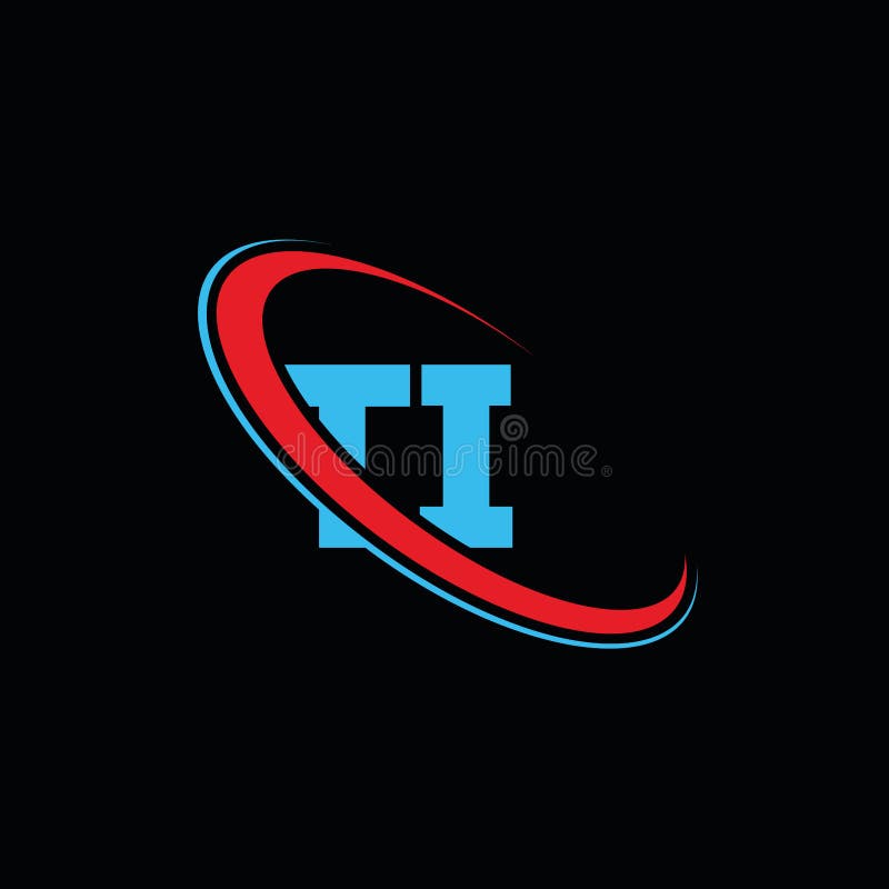 TI, T I Letter Logo Design. Initial Letter TI Linked Circle Uppercase ...