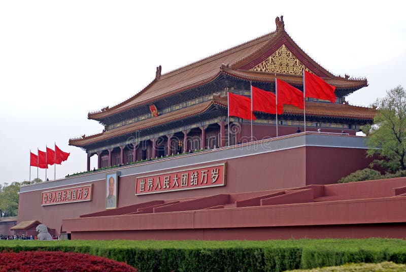 Tian an Men ( Tiananmen ), Beijing Editorial Stock Photo - Image of ...