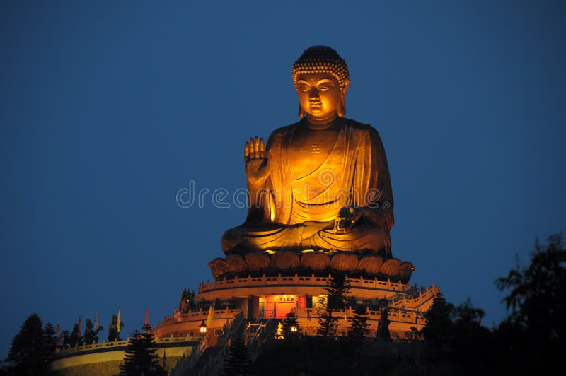 Tian Tan Buddha, also known as the Big Buddha, is a large bronze statue of a Buddha Amoghasiddhi, completed in 1993, and located at Ngong Ping, Lantau Island, in Hong Kong. Tian Tan Buddha, also known as the Big Buddha, is a large bronze statue of a Buddha Amoghasiddhi, completed in 1993, and located at Ngong Ping, Lantau Island, in Hong Kong.