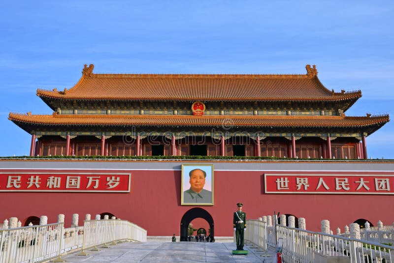 Tiananmen editorial stock image. Image of landmark, tiananmen - 62086569