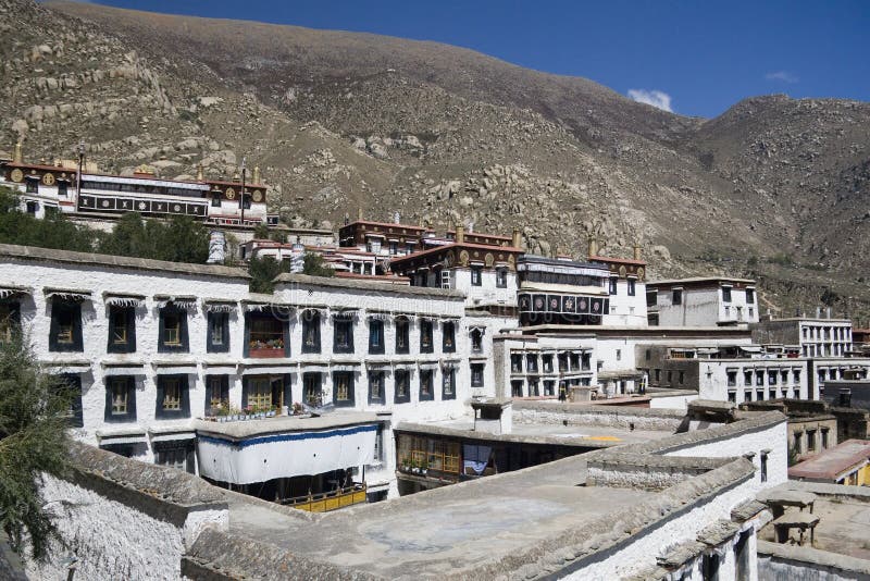 Tibet - Drepung Monastery royalty free stock photos