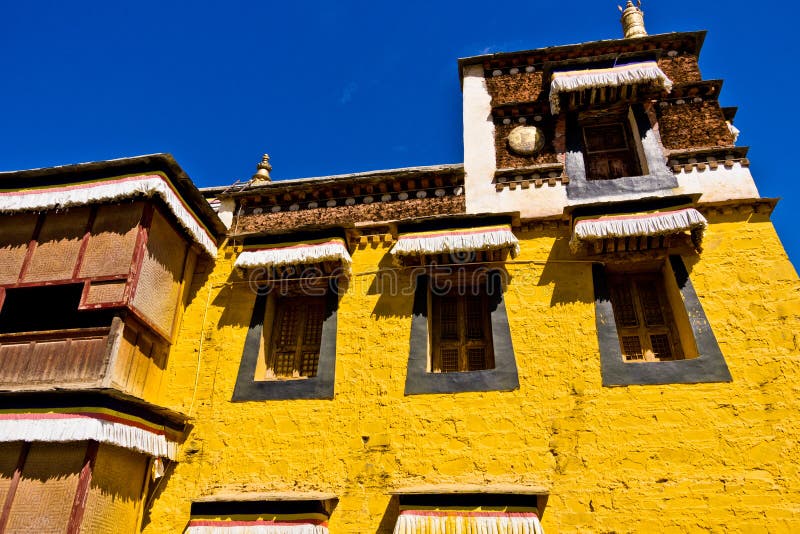 Tibetaanse Architectuur, Labrang Lamasery royalty-vrije stock fotografie Tibetaanse Architectuur, Labrang Lamasery royalty-vrije stock fotografie