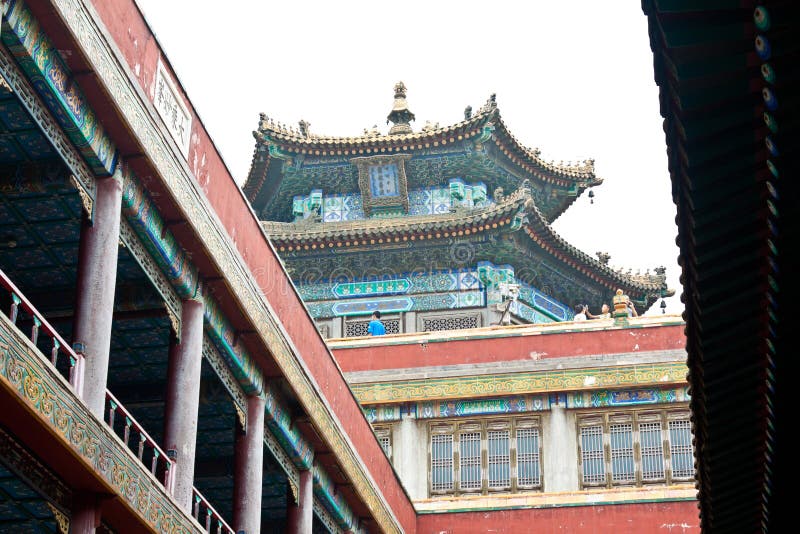 Tibetan Architecture in Putuo Temple of cases, Chengde, china