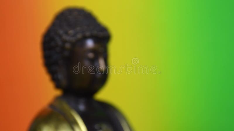 Tibetan buddha figuur met camera achteruit