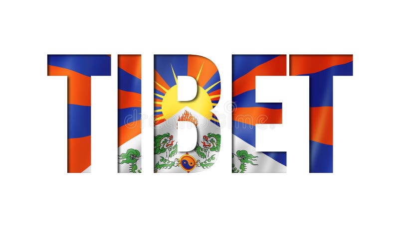 Tibetan flag text font stock image. Image of design - 162660097