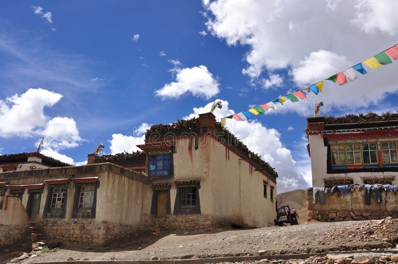 Tibetan House stock photo. Image of building, homes, tibetan 7816508