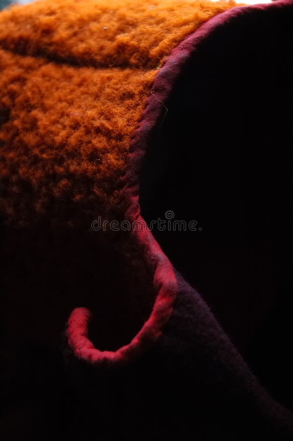 Tibetan monks cap royalty free stock photo