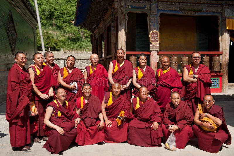 Tibetan Monks at Kumbum Monastery