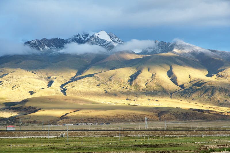 Tibetan scenery stock image. Image of china, morning - 32921465