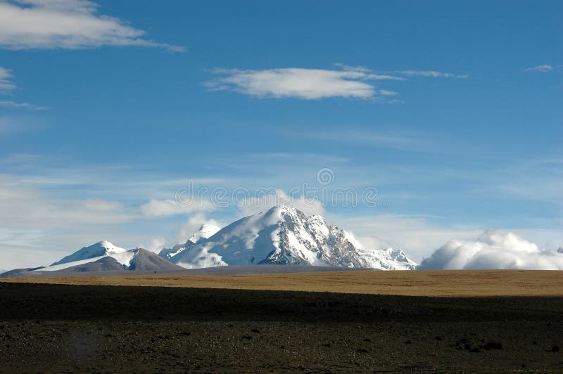 The Tibetan snow mountain