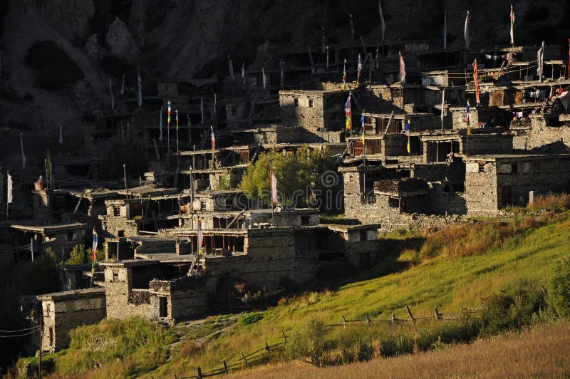 Tibetan stone village, Nepal