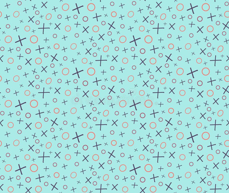 Tic-TAC-teen patroon met blauwe achtergrond stock illustratie Tic-TAC-teen patroon met blauwe achtergrond stock illustratie