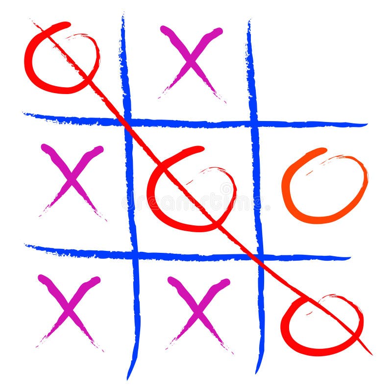 Tic tac toe vector illustration.