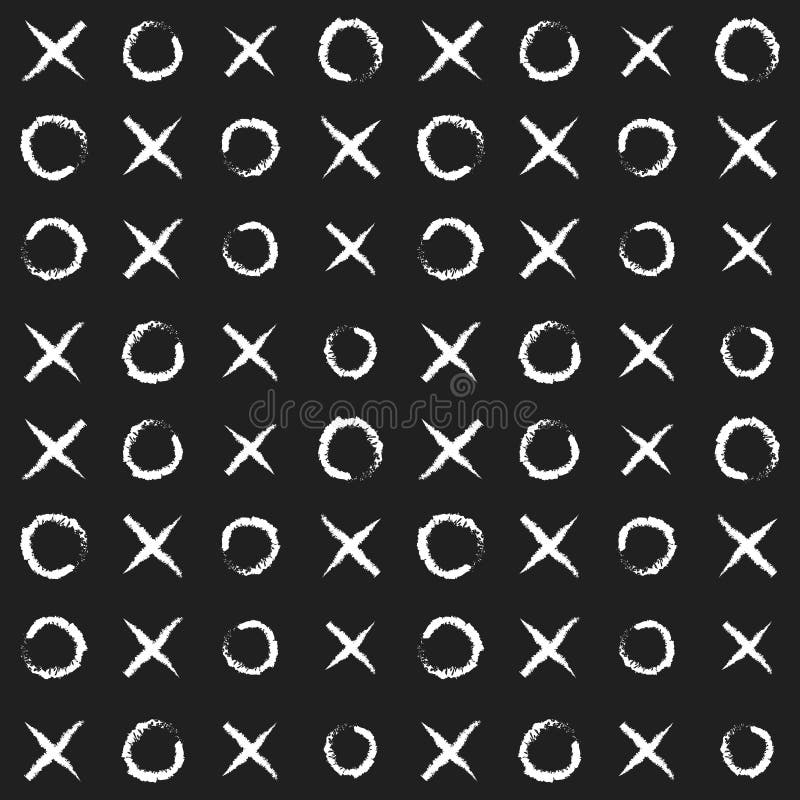Tic tac toe xo game seamless pattern. vector illustration Tic tac toe xo game seamless pattern. vector illustration