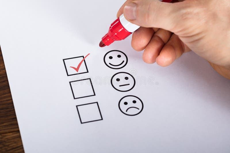 Tick Placed In Excellent Checkbox royalty free stock images Tick Placed In Excellent Checkbox royalty free stock images