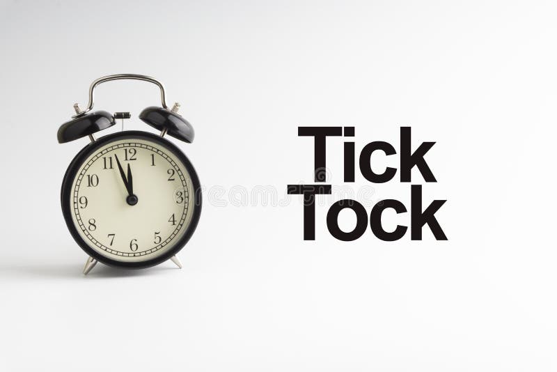 Tick Tock Clock Stock Illustration