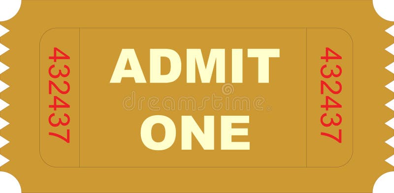 Ticket admit one