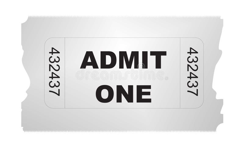 Ticket admit one gradient