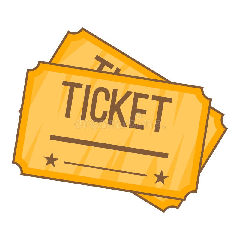 Ticket Icon Cartoon Style Stock Illustration Illustration Of Cinema 123851732