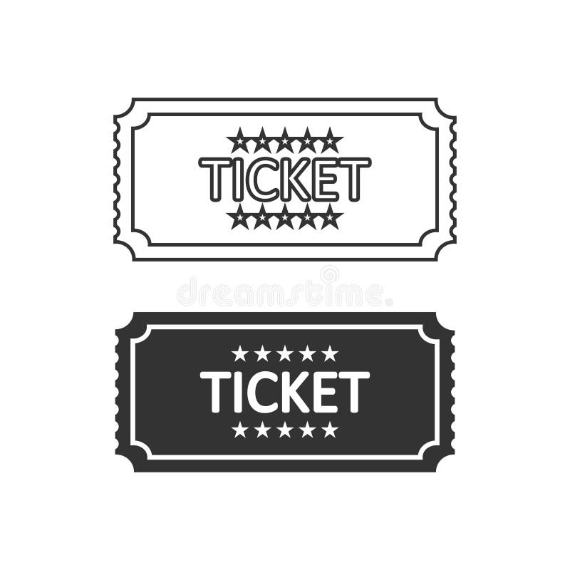 Ticket Icon. Coupon Symbol. Sign Paper of Pass Vector Stock Vector
